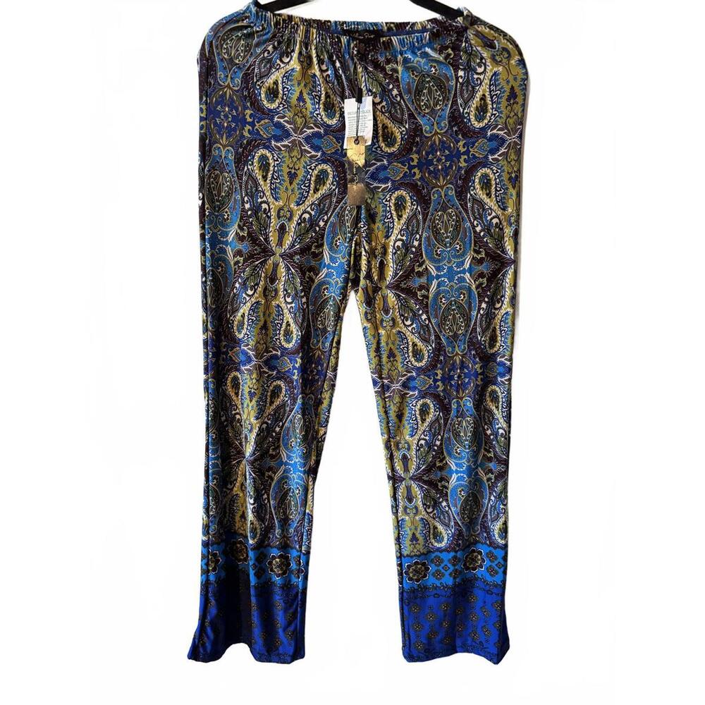 Melissa Paige Wide Leg Palazzo paisley Pants size XS
